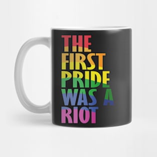 The First Gay Pride was a Riot Abstract Design Mug
